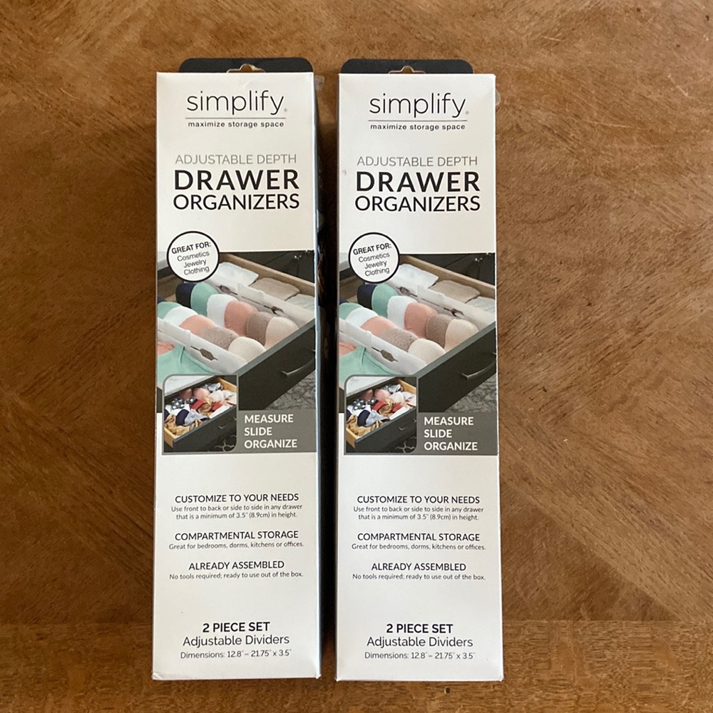 Adjustable Depth Drawer Organizers
